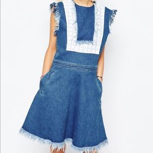 House of Holland bib denim dress